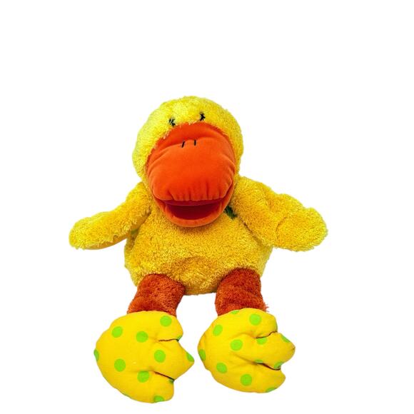Gymboree 2004 Vintage Yellow Duck Hand Puppet Plush Stuffed Toy Plushie Baby Toy - Picture 12 of 12